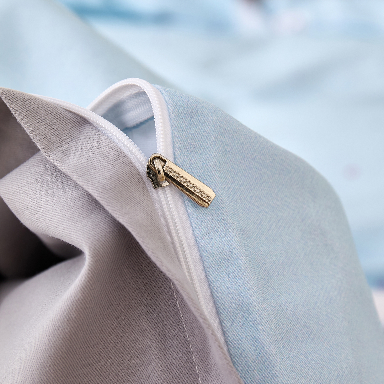 91家纺网 家纺一手货源 找家纺 元元家居（元元被业） 2025秋冬新款全棉纯棉磨毛印花四件套 小奶象