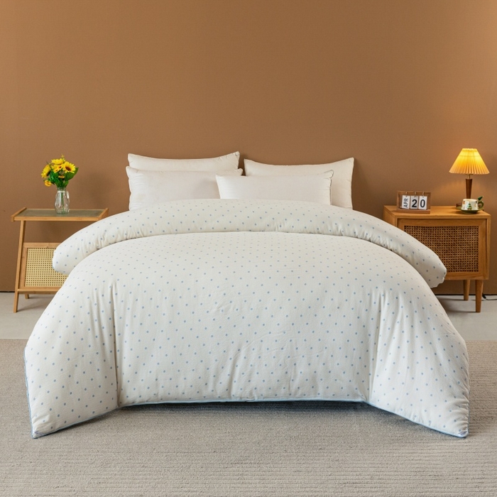 91家纺网 家纺一手货源 找家纺 小叮当家纺仓储工厂店 2025新款A类云感双层纱冬被春秋被被子被芯 海盐汤圆