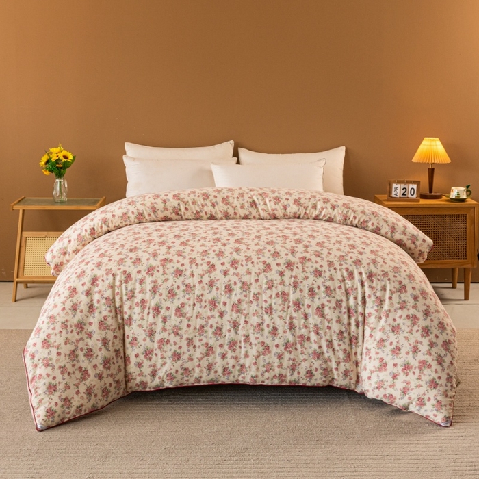 91家纺网 家纺一手货源 找家纺 小叮当家纺仓储工厂店 2025新款A类云感双层纱冬被春秋被被子被芯 星眠云野