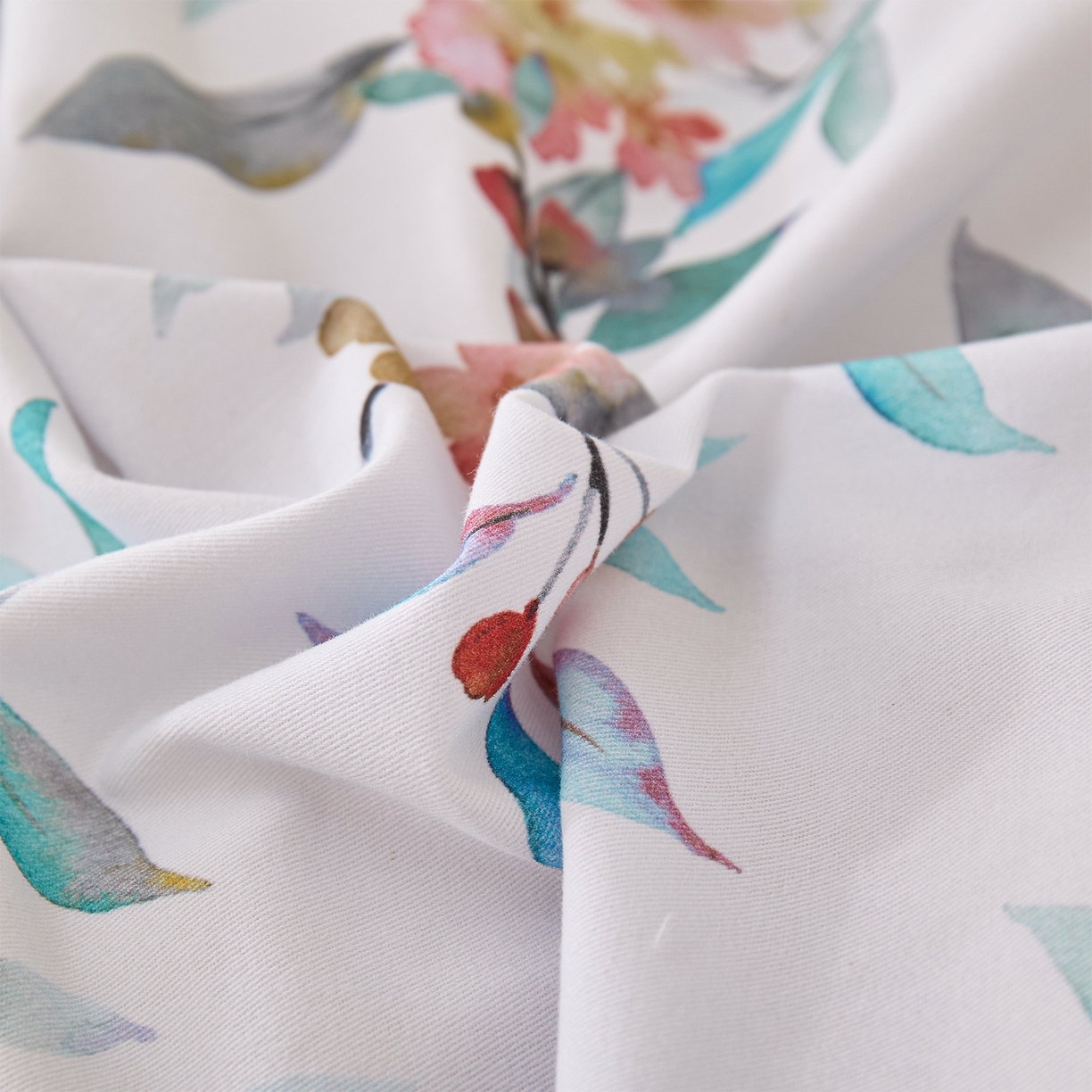 91家纺网 家纺一手货源 找家纺 元元家居（元元被业） 2025秋冬新款全棉纯棉磨毛印花四件套 云季花盟