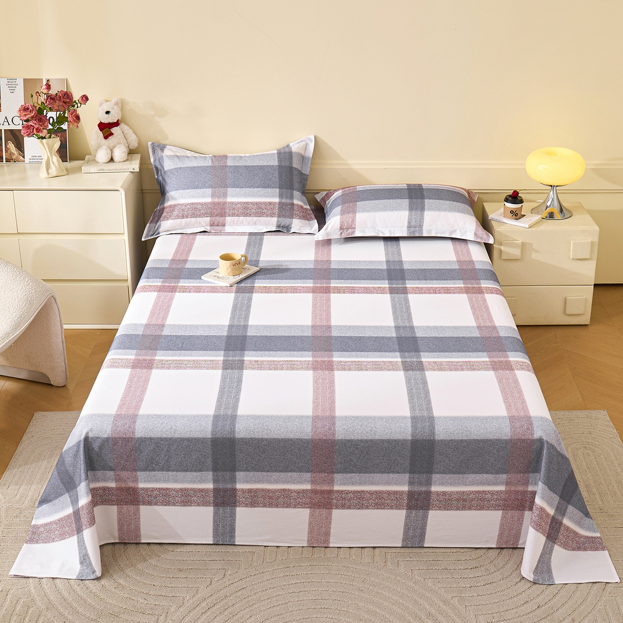 元元家居（元元被业） 2025秋冬新款全棉纯棉磨毛印花单床单 佩德拉