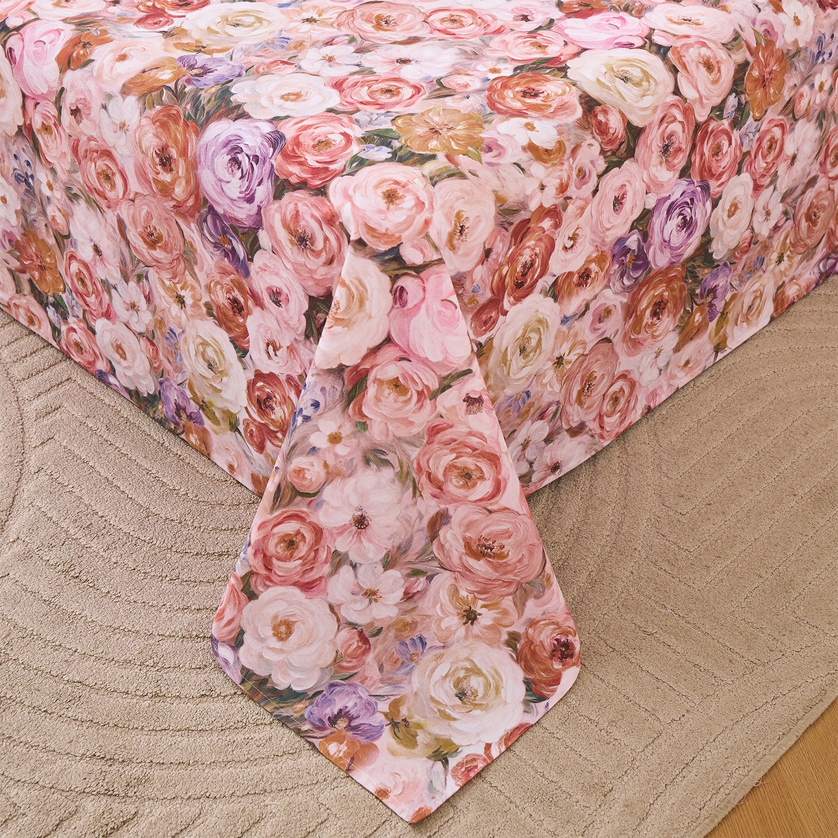 91家纺网 家纺一手货源 找家纺 元元家居（元元被业） 2025秋冬新款全棉纯棉磨毛印花单床单 听香水榭