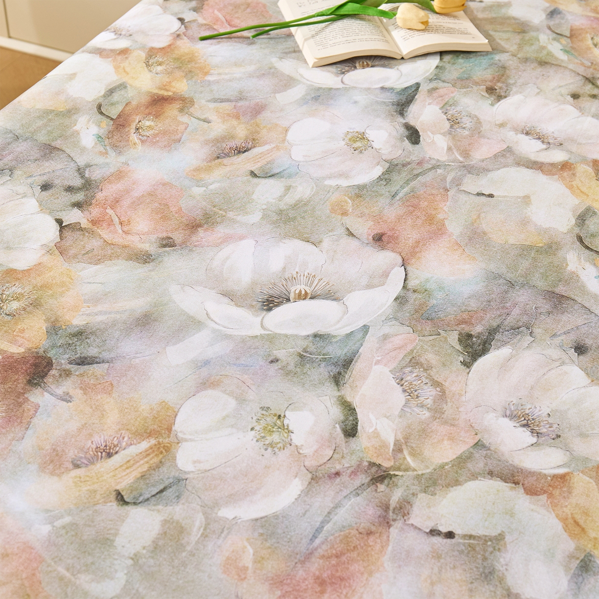 91家纺网 家纺一手货源 找家纺 元元家居（元元被业） 2025秋冬新款全棉纯棉磨毛印花单床单 香雾蒙月