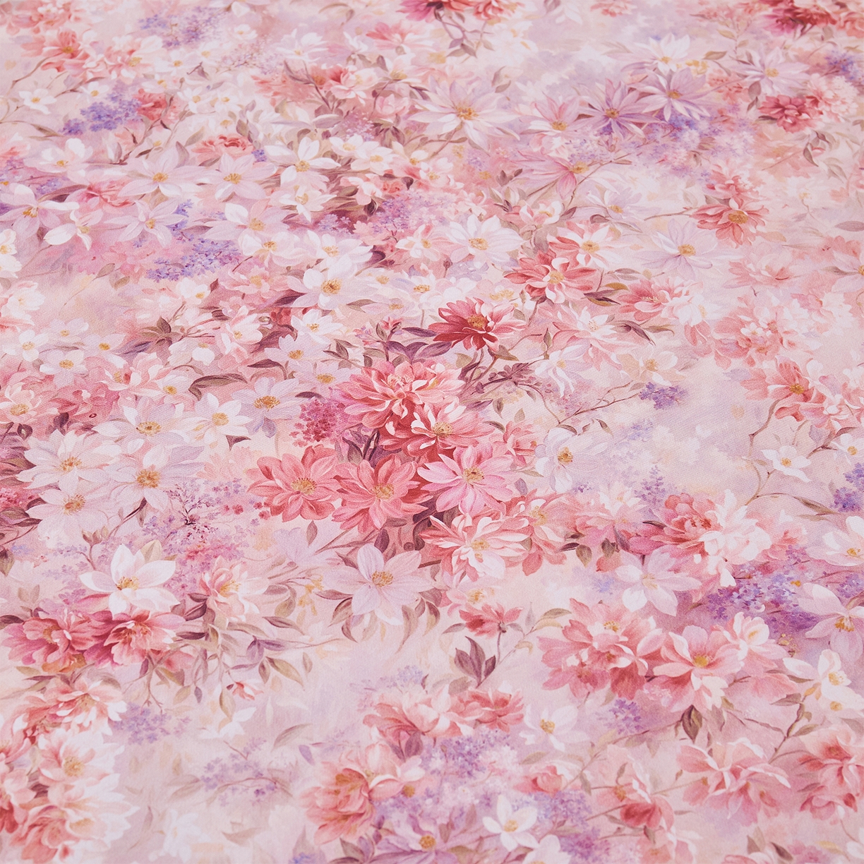 91家纺网 家纺一手货源 找家纺 元元家居（元元被业） 2025秋冬新款全棉纯棉磨毛印花单床单 邂逅粉