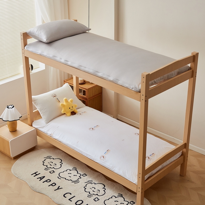 91家纺网 家纺一手货源 找家纺 小叮当家纺仓储工厂店 2025新款亲肤舒适A类云感水洗棉双层纱鱼鳞网棉花印花床褥 北极熊鱼鳞网棉花床褥