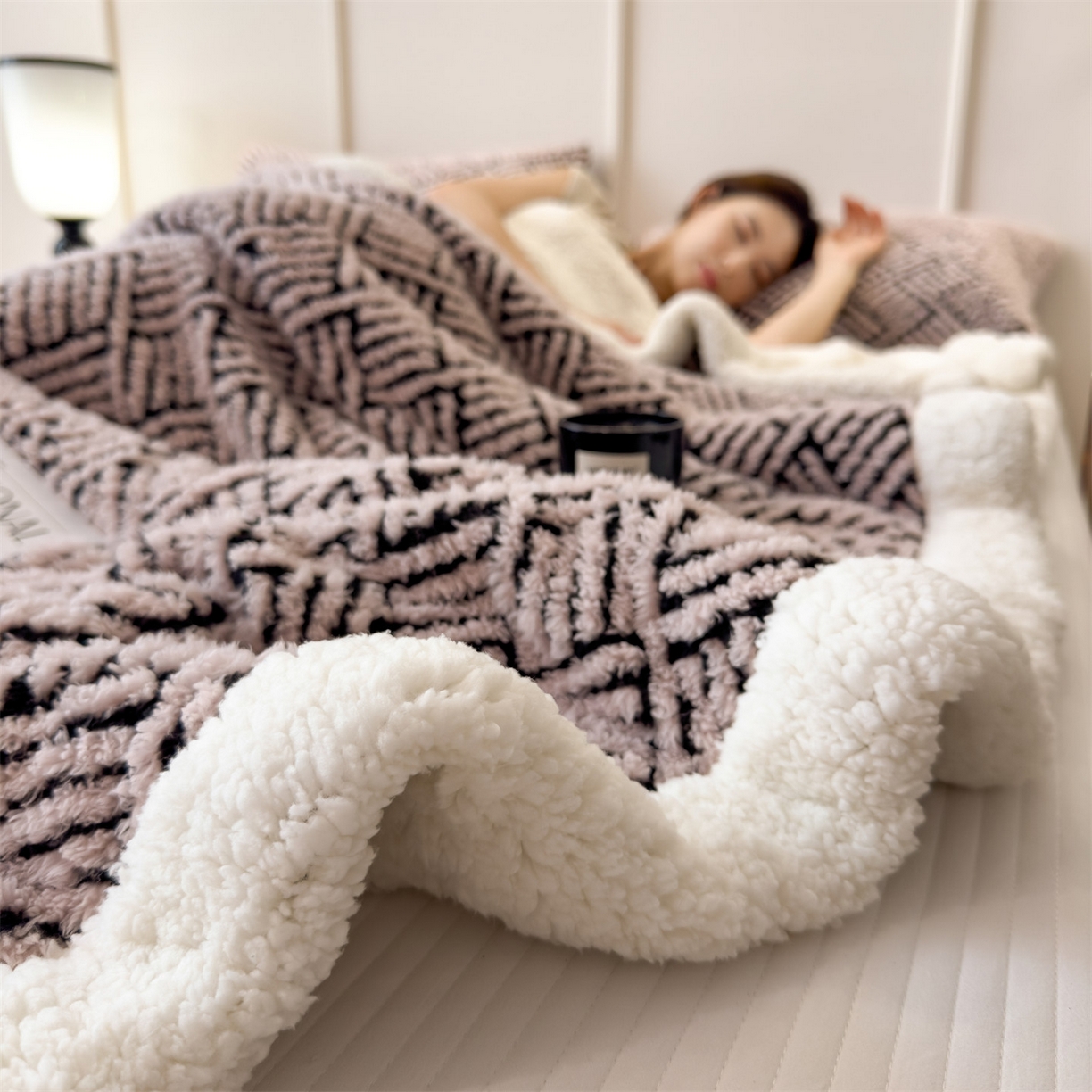 91家纺网 家纺一手货源 找家纺 （总）乐家欣 2025新款双面暖绒毛毯