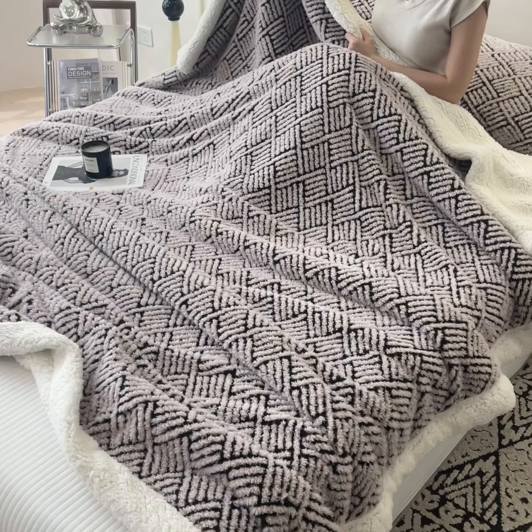 91家纺网 家纺一手货源 找家纺 （总）乐家欣 2025新款双面暖绒毛毯