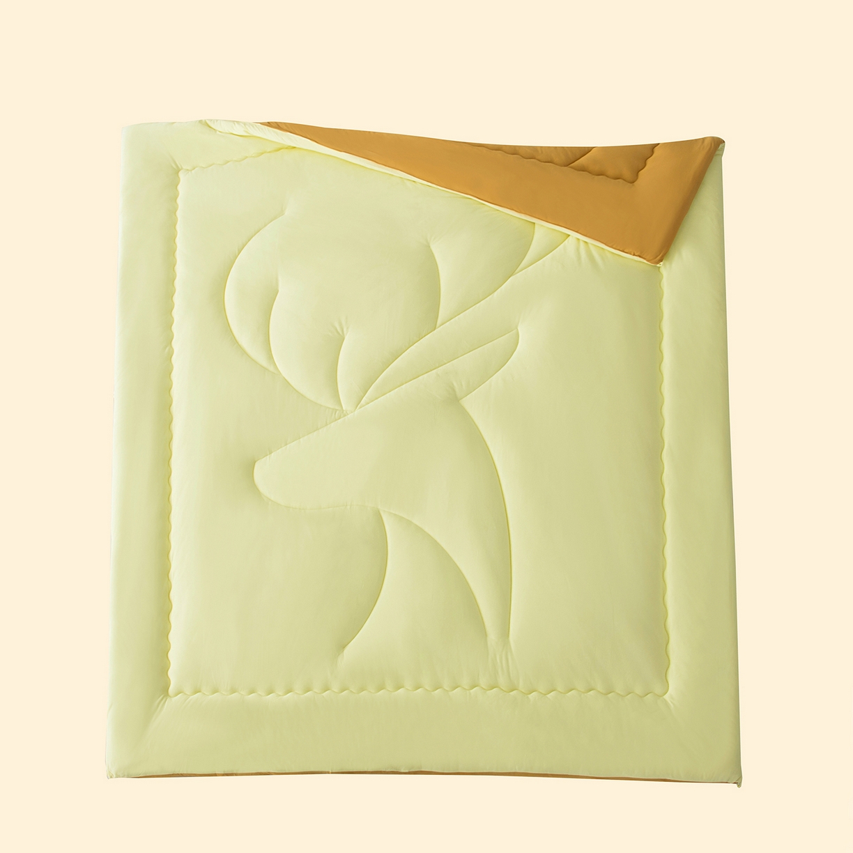 91家纺网 家纺一手货源 找家纺 （总）兰芯纭 2025新款A类针织大豆被被子被芯-一路（鹿）有你