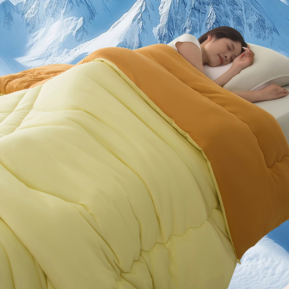 91家纺网 家纺一手货源 找家纺 （总）兰芯纭 2025新款A类针织大豆被被子被芯-一路（鹿）有你