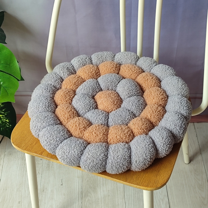 91家纺网 家纺一手货源 找家纺 （总）李帅家居 2025新款甜圈编织饼干坐垫抱枕靠垫沙发垫椅子垫毛绒玩偶垫子屁股垫
