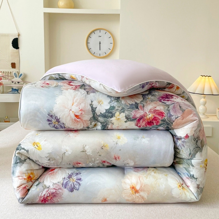 91家纺网 家纺一手货源 找家纺 （总）小禹仔家纺  2025新款亲肤柔软大豆被数码印花针织棉大豆被冬被子被芯春秋被