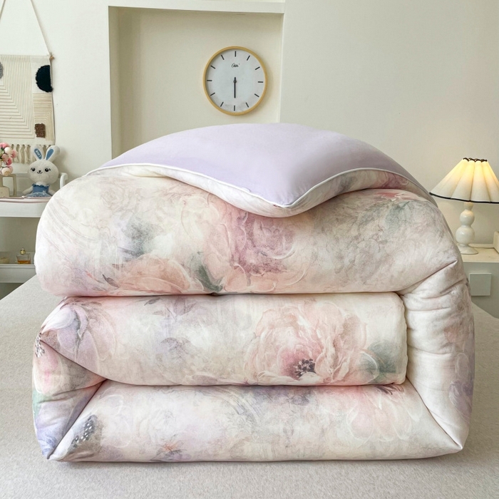 91家纺网 家纺一手货源 找家纺 （总）小禹仔家纺  2025新款亲肤柔软大豆被数码印花针织棉大豆被冬被子被芯春秋被