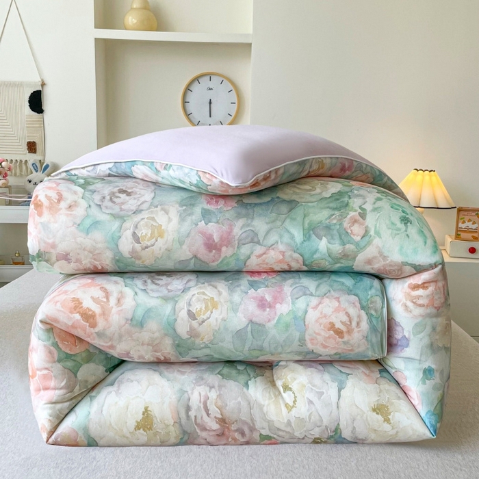 91家纺网 家纺一手货源 找家纺 （总）小禹仔家纺  2025新款亲肤柔软大豆被数码印花针织棉大豆被冬被子被芯春秋被