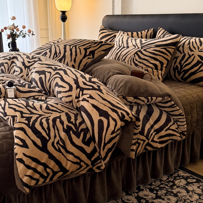 91家纺网 家纺一手货源 找家纺 （总）金盛皇朝家纺 2025新款高克重美拉德牛奶绒床单床盖单件三件四件套