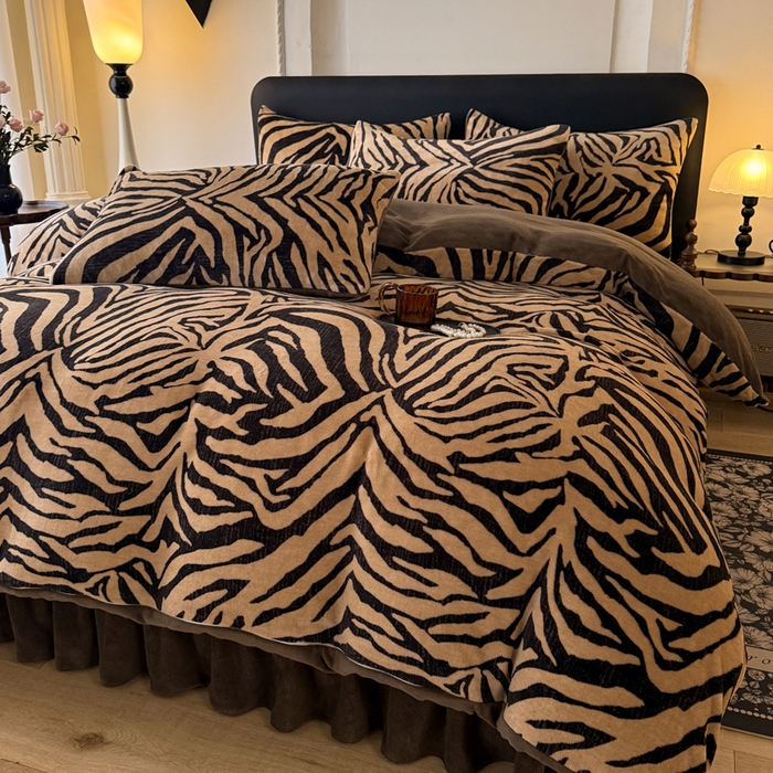 91家纺网 家纺一手货源 找家纺 （总）金盛皇朝家纺 2025新款高克重美拉德牛奶绒床单床盖单件三件四件套