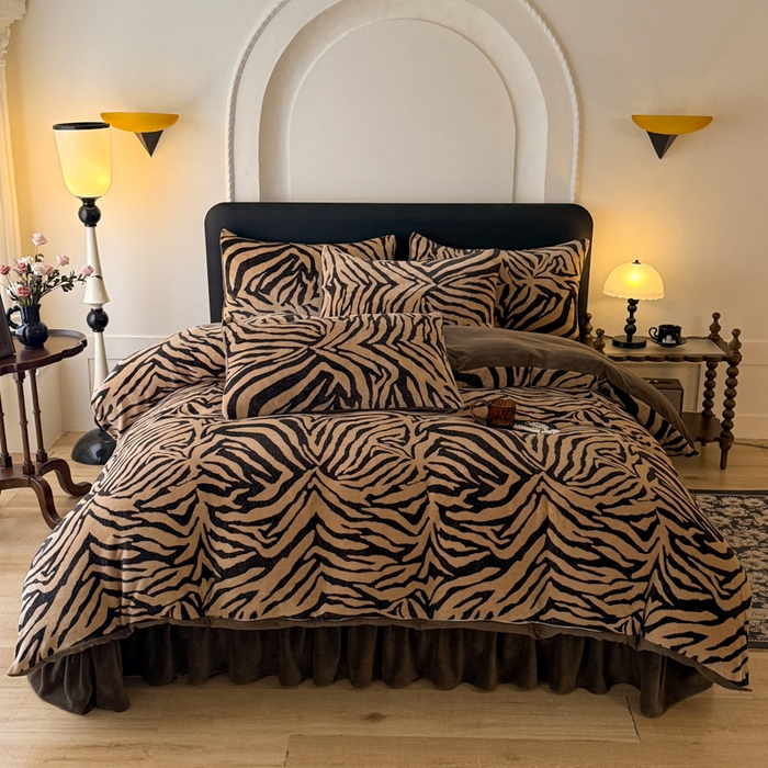 91家纺网 家纺一手货源 找家纺 （总）金盛皇朝家纺 2025新款高克重美拉德牛奶绒床单床盖单件三件四件套