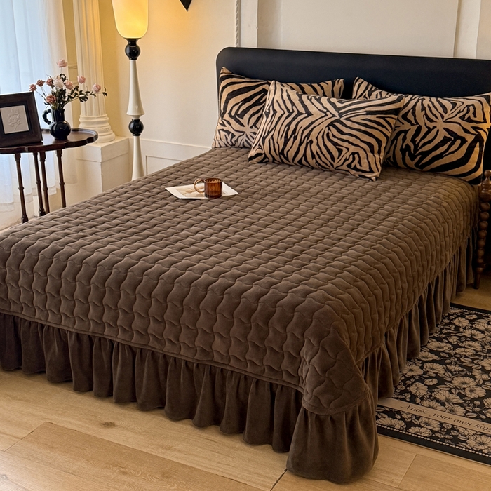 91家纺网 家纺一手货源 找家纺 （总）金盛皇朝家纺 2025新款高克重美拉德牛奶绒床单床盖单件三件四件套