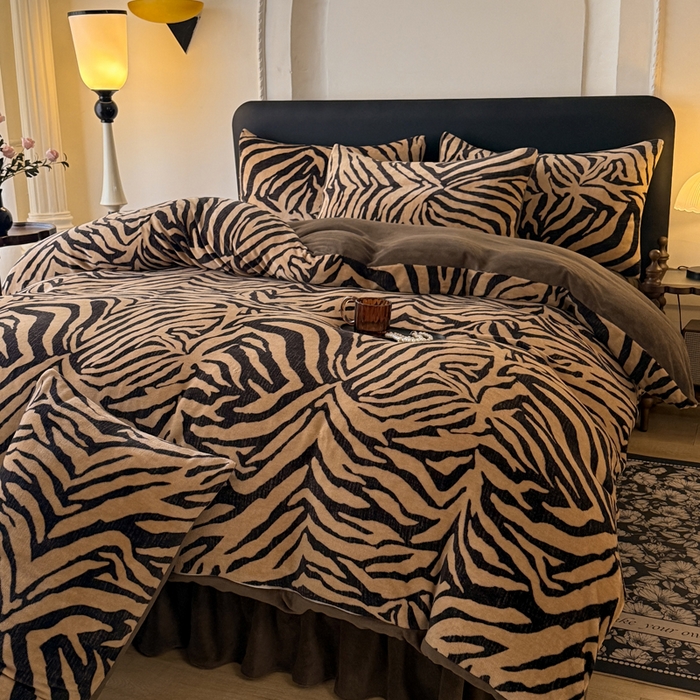 91家纺网 家纺一手货源 找家纺 （总）金盛皇朝家纺 2025新款高克重美拉德牛奶绒床单床盖单件三件四件套