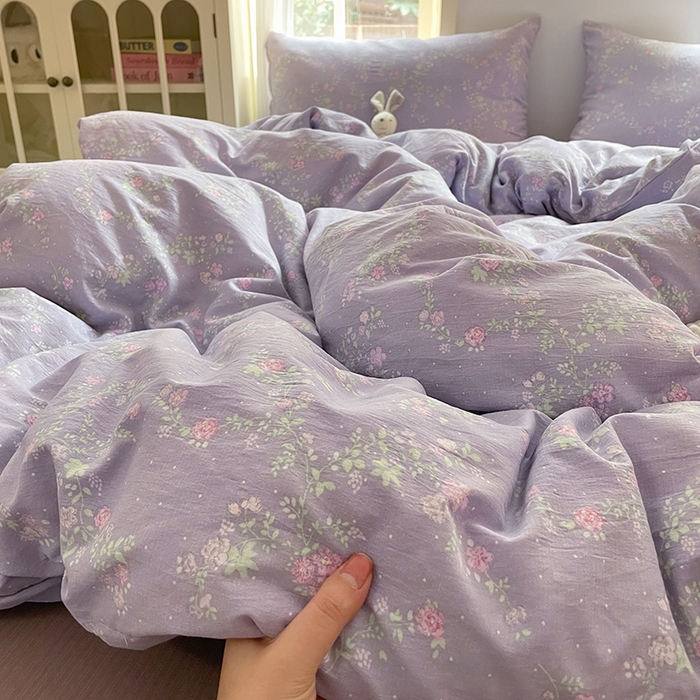 （总）澜妃 2025新款云感提花双层纱四件套