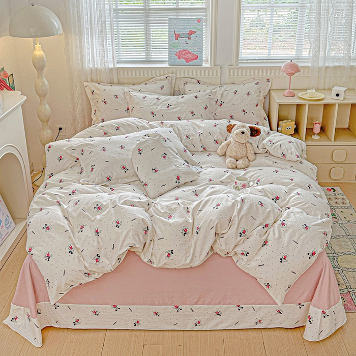 91家纺网 家纺一手货源 找家纺 （总）梦莱斯 2025新款韩国小布袋古法云感棉四件套