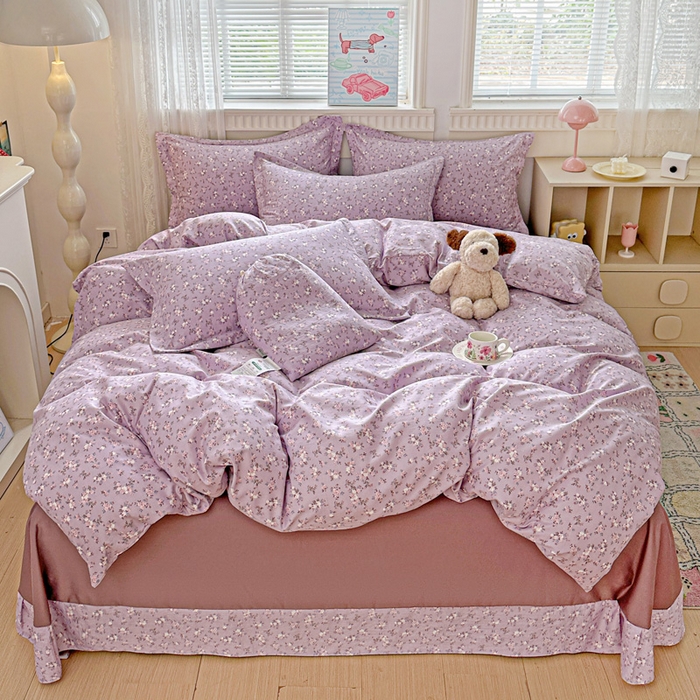 91家纺网 家纺一手货源 找家纺 （总）梦莱斯 2025新款韩国小布袋古法云感棉四件套