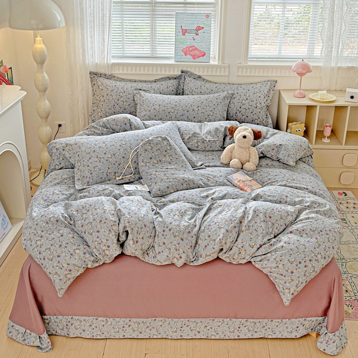 91家纺网 家纺一手货源 找家纺 （总）梦莱斯 2025新款韩国小布袋古法云感棉四件套