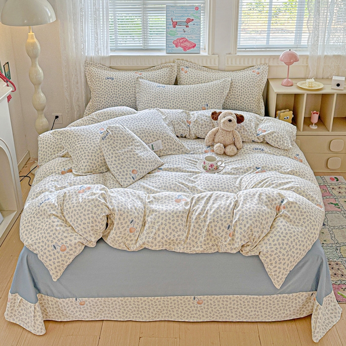 91家纺网 家纺一手货源 找家纺 （总）梦莱斯 2025新款韩国小布袋古法云感棉四件套