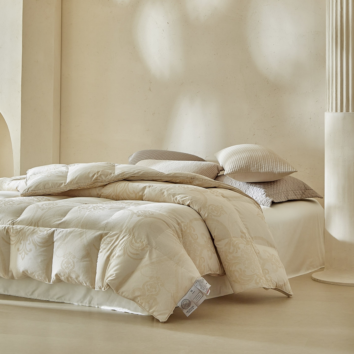 91家纺网 家纺一手货源 找家纺 （总）暖羽屋羽绒馆 2025新款绒子含量95白鹅绒被芯 羽绒被子2米双人冬被婚庆鹅绒被春秋被