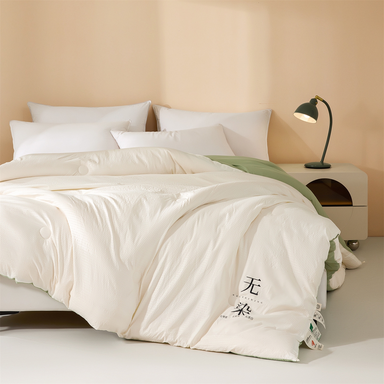 91家纺网 家纺一手货源 找家纺 （总）小叮当家纺仓储工厂店 2025新款亲肤舒适A类水洗棉原棉大豆被被子被芯-无染