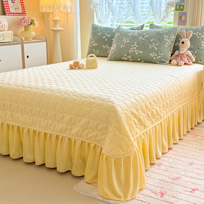 91家纺网 家纺一手货源 找家纺 金盛皇朝家纺 2025新款高克重印花牛奶绒床单床盖单件三件四件套 花漾织梦