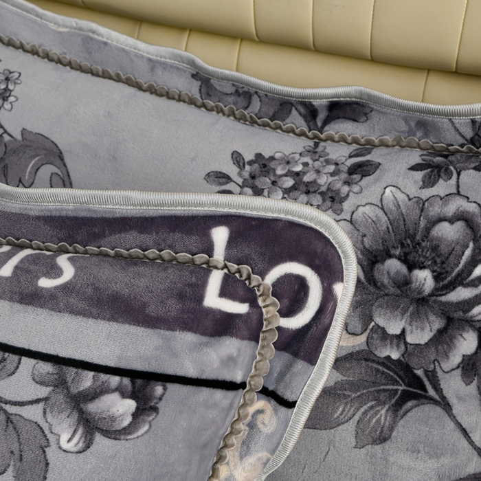 91家纺网 家纺一手货源 找家纺 沐妍家纺 2025新款8斤加厚保暖金貂绒牛奶绒印花四件套 莫兰迪