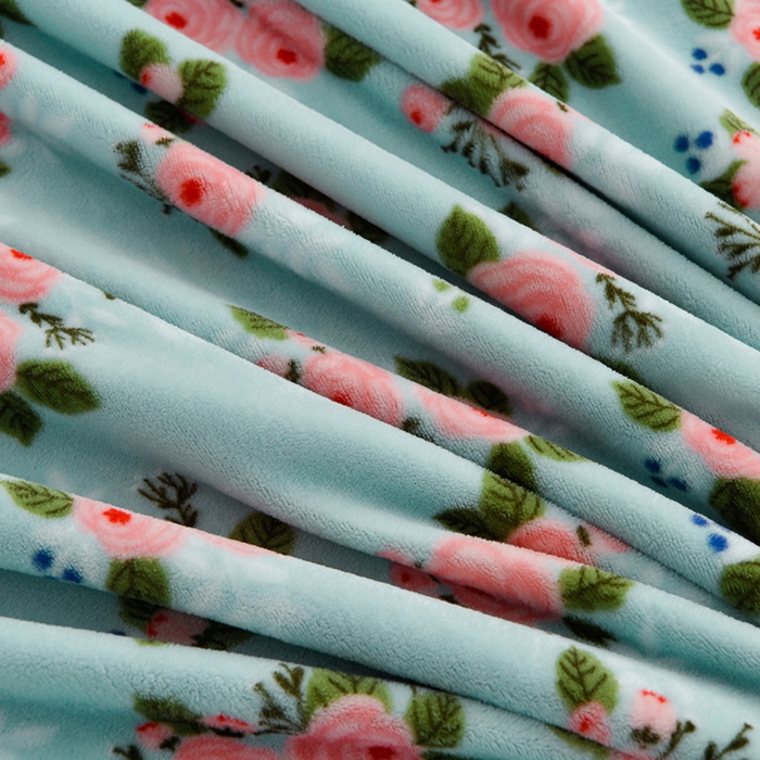 91家纺网 家纺一手货源 找家纺 沐妍家纺 2025新款8斤加厚保暖金貂绒牛奶绒印花四件套 莫奈花园