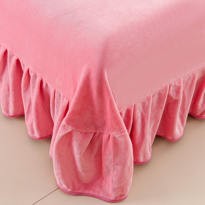 91家纺网 家纺一手货源 找家纺 沐妍家纺 2025新款8斤加厚保暖金貂绒牛奶绒印花四件套 赛琳娜