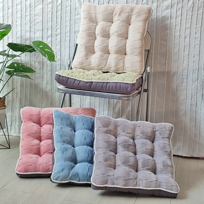 （总）李帅家居 2025新款牛奶绒立体坐垫饼干抱枕椅子垫靠垫沙发抱枕垫腰靠