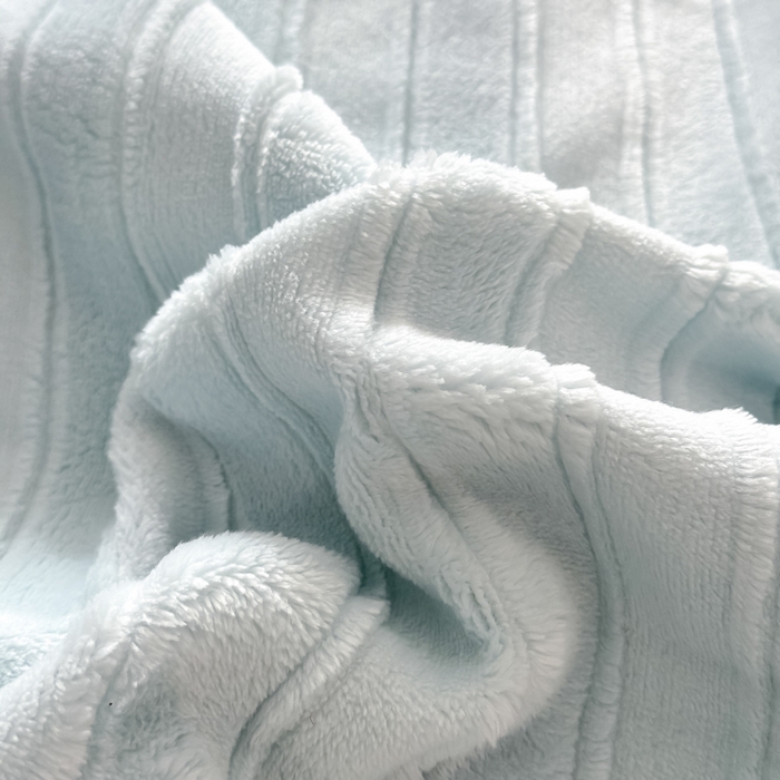 91家纺网 家纺一手货源 找家纺 保罗圣迪奥 2025新款230克牛奶绒四件套-布兰卡 浅蓝色