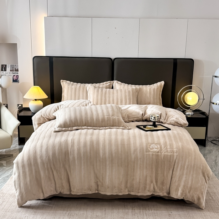 保罗圣迪奥 2025新款230克牛奶绒四件套-布兰卡 浅咖