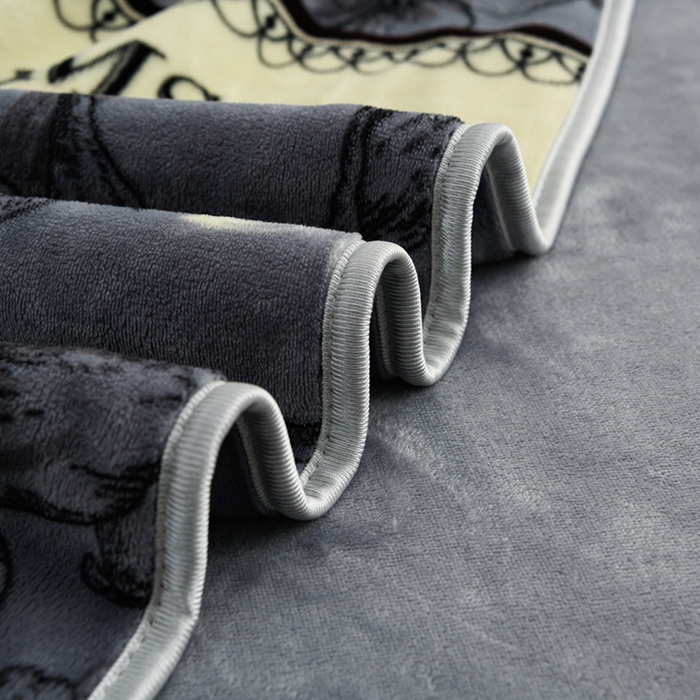 91家纺网 家纺一手货源 找家纺 沐妍家纺 2025新款8斤加厚保暖金貂绒牛奶绒印花四件套 雅韵