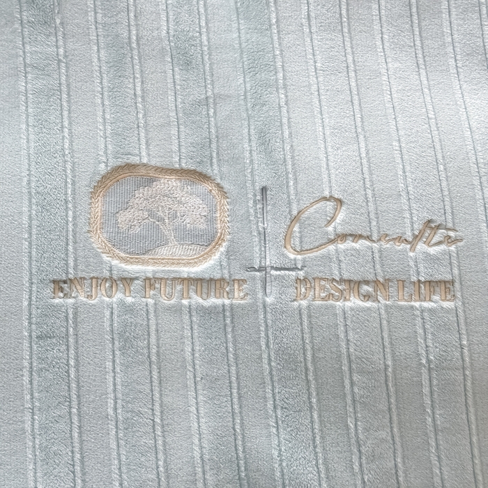 91家纺网 家纺一手货源 找家纺 保罗圣迪奥 2025新款230克牛奶绒四件套-布兰卡 浅蓝色