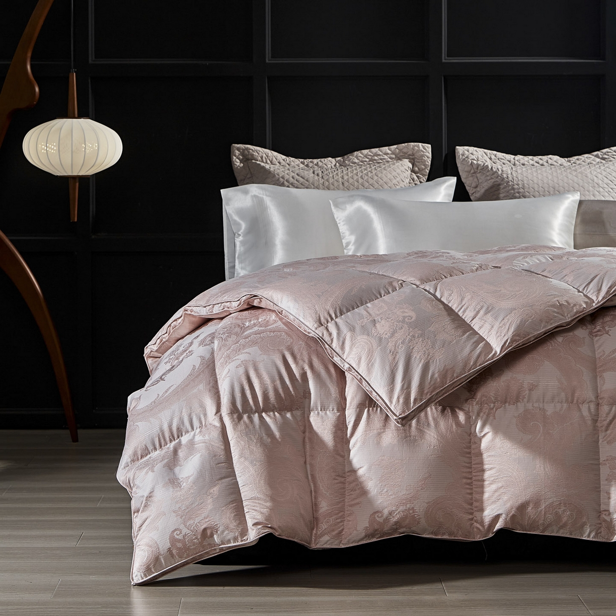 91家纺网 家纺一手货源 找家纺 暖羽屋羽绒馆 2025新款95鹅绒被180s大提花 带质检 婚庆双人羽绒被芯 2米羽绒被子 D浮云 玉