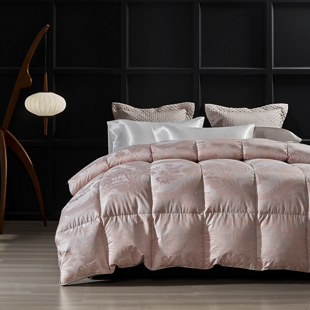 91家纺网 家纺一手货源 找家纺 暖羽屋羽绒馆 2025新款95鹅绒被180s大提花 带质检 婚庆双人羽绒被芯 2米羽绒被子 D浮云 玉