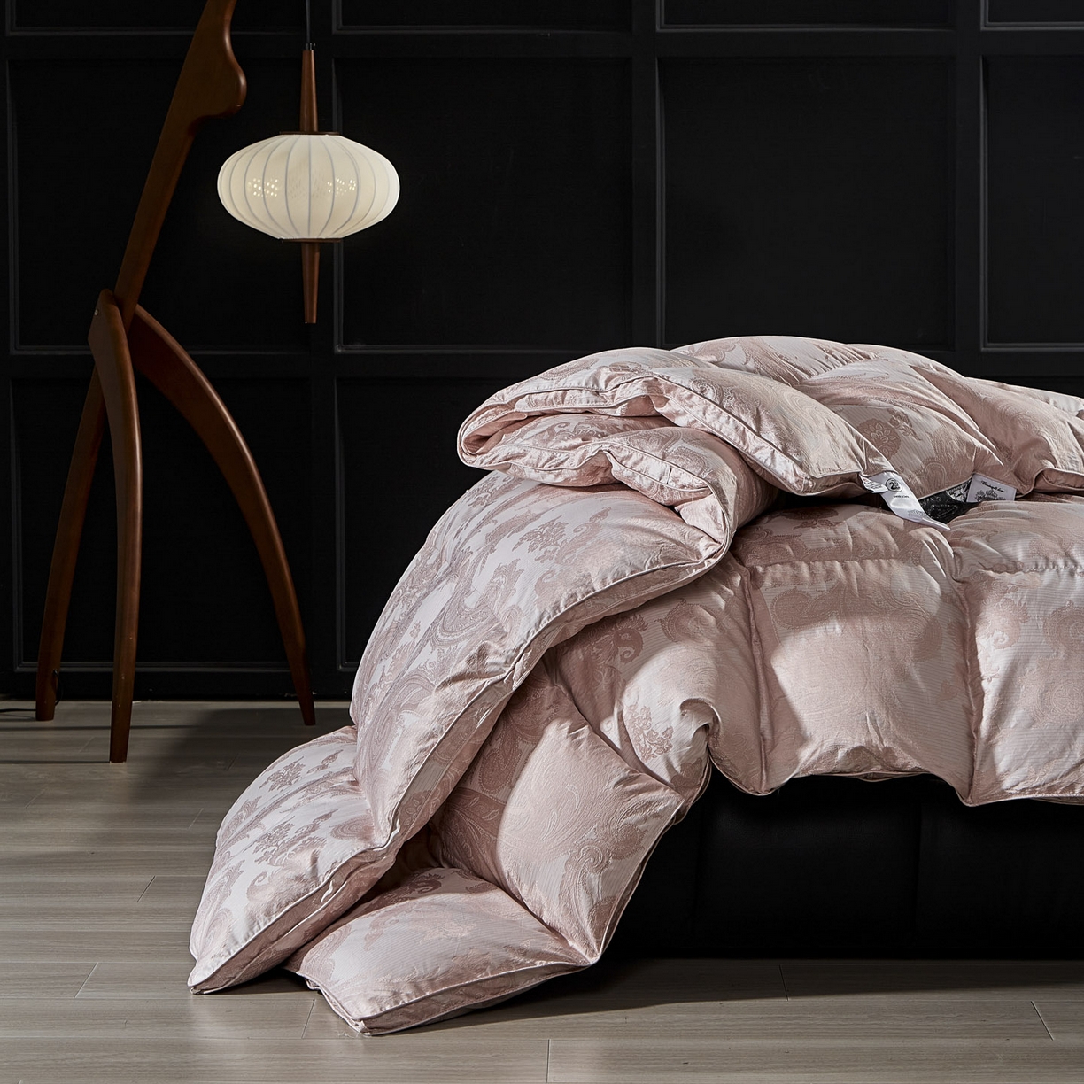 91家纺网 家纺一手货源 找家纺 暖羽屋羽绒馆 2025新款95鹅绒被180s大提花 带质检 婚庆双人羽绒被芯 2米羽绒被子 D浮云 玉