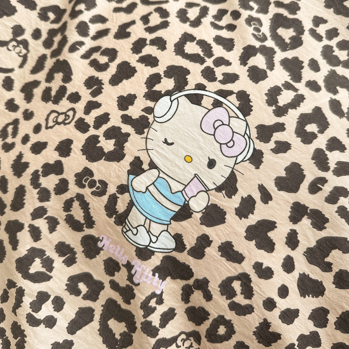 91家纺网 家纺一手货源 找家纺 梦莱斯 2025新款韩国小布袋古法云感棉四件套 豹纹