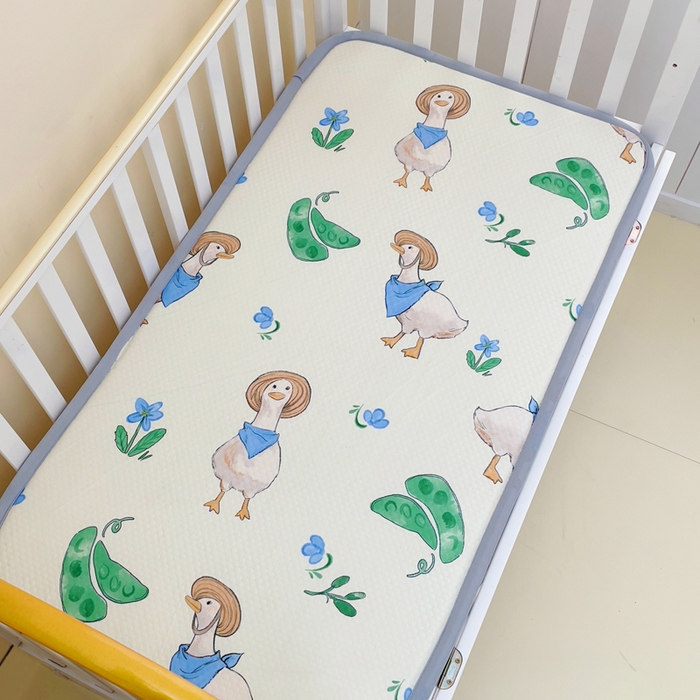 91家纺网 家纺一手货源 找家纺 （总）小叮当家纺仓储工厂店 2025新款A版冰豆豆B版针织婴童双面两用床垫床褥