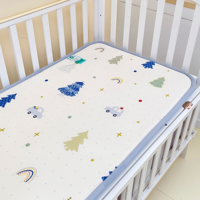 91家纺网 家纺一手货源 找家纺 （总）小叮当家纺仓储工厂店 2025新款A版冰豆豆B版针织婴童双面两用床垫床褥