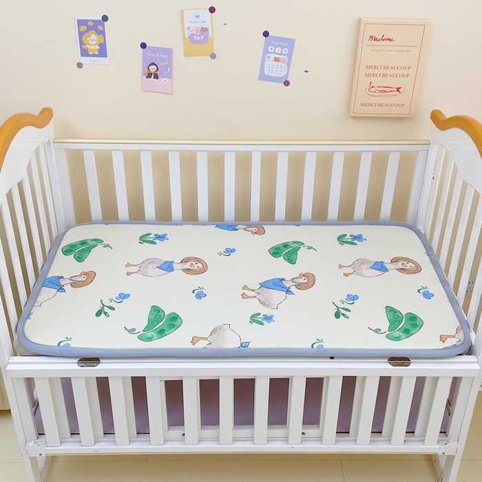 91家纺网 家纺一手货源 找家纺 （总）小叮当家纺仓储工厂店 2025新款A版冰豆豆B版针织婴童双面两用床垫床褥