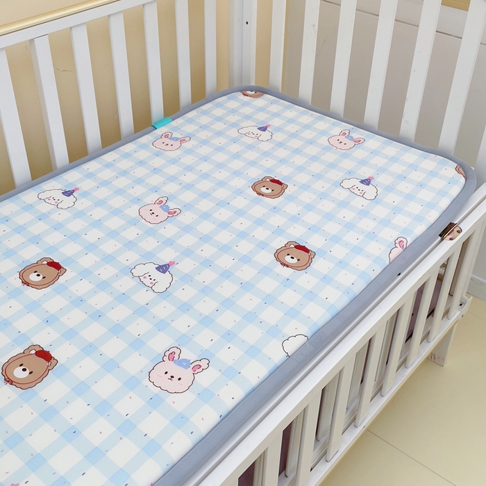 91家纺网 家纺一手货源 找家纺 （总）小叮当家纺仓储工厂店 2025新款A版冰豆豆B版针织婴童双面两用床垫床褥