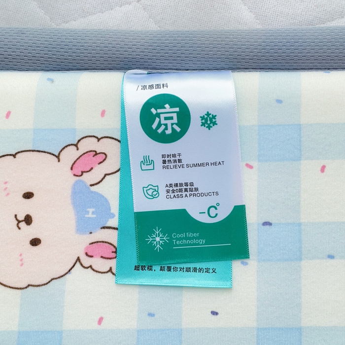 91家纺网 家纺一手货源 找家纺 小叮当家纺仓储工厂店 2025新款A版冰豆豆B版针织婴童双面两用床垫床褥 小鸭子