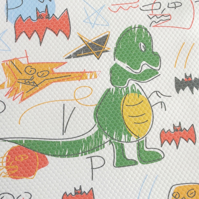 91家纺网 家纺一手货源 找家纺 小叮当家纺仓储工厂店 2025新款A版冰豆豆B版针织婴童双面两用床垫床褥 恐龙