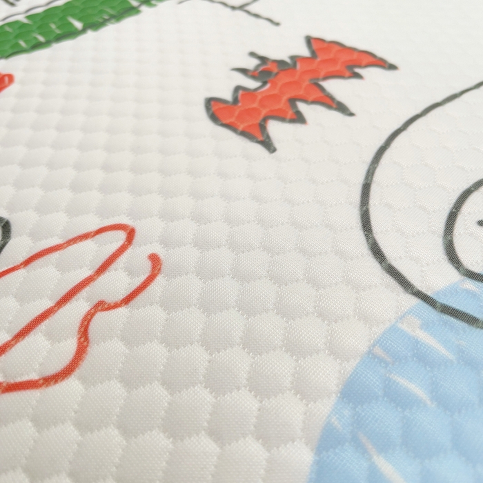 91家纺网 家纺一手货源 找家纺 小叮当家纺仓储工厂店 2025新款A版冰豆豆B版针织婴童双面两用床垫床褥 恐龙