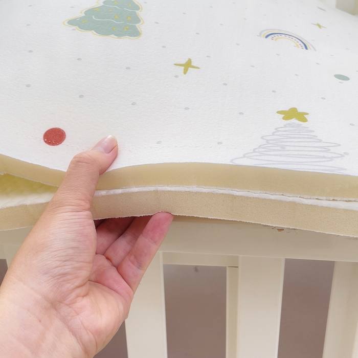 91家纺网 家纺一手货源 找家纺 小叮当家纺仓储工厂店 2025新款A版冰豆豆B版针织婴童双面两用床垫床褥 小猫